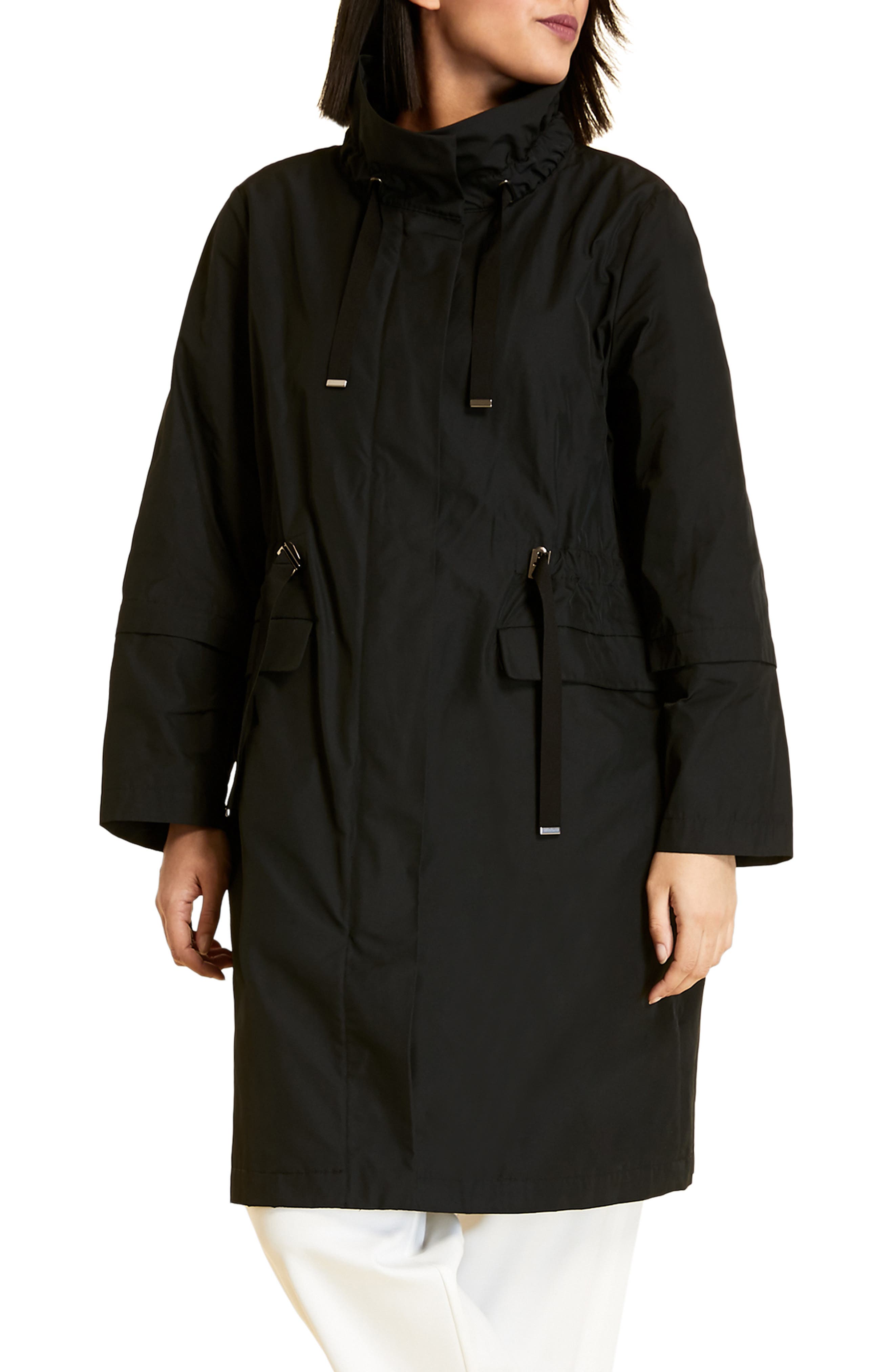 Marina Rinaldi Womens Facolta Linen Blend Coat Marina Rinaldi Womens Facolta Linen Blend Coat